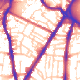 Daytime road noise heatmap for SW8 1BD