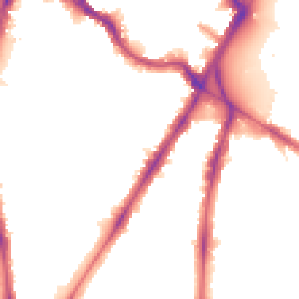 Night-time road noise heatmap for SW8 1BF