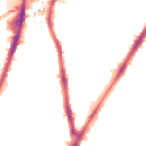 Night-time road noise heatmap for SW8 1BJ
