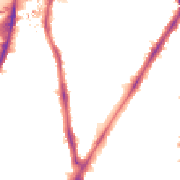 Night-time road noise heatmap for SW8 1BL
