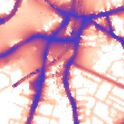 Daytime road noise heatmap for SW8 1BN