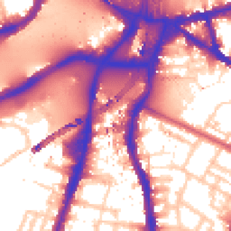 Daytime road noise heatmap for SW8 1BP