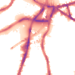 Night-time road noise heatmap for SW8 1BP