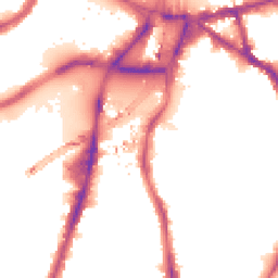 Night-time road noise heatmap for SW8 1BQ