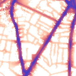 Daytime road noise heatmap for SW8 1DA