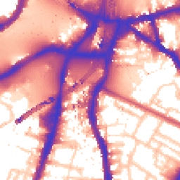 Daytime road noise heatmap for SW8 1DF