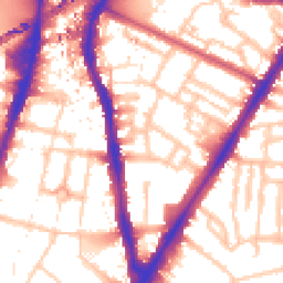 Daytime road noise heatmap for SW8 1DJ