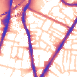 Daytime road noise heatmap for SW8 1DL