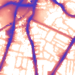 Daytime road noise heatmap for SW8 1EF