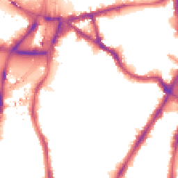 Night-time road noise heatmap for SW8 1FU