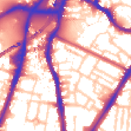 Daytime road noise heatmap for SW8 1FY