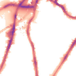 Night-time road noise heatmap for SW8 1FY