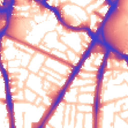 Daytime road noise heatmap for SW8 1LD