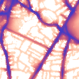 Daytime road noise heatmap for SW8 1LG