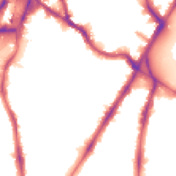 Night-time road noise heatmap for SW8 1LG