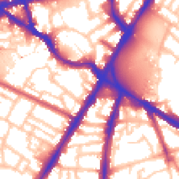 Daytime road noise heatmap for SW8 1NN