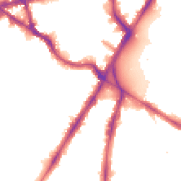 Night-time road noise heatmap for SW8 1NN