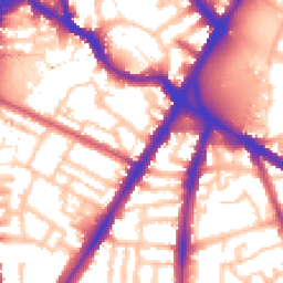Daytime road noise heatmap for SW8 1NU