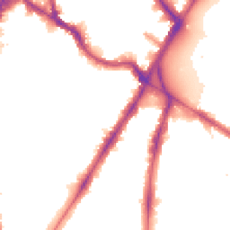 Night-time road noise heatmap for SW8 1NU