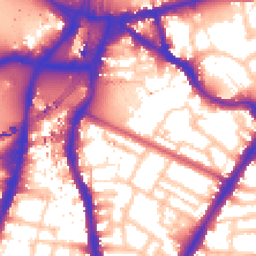 Daytime road noise heatmap for SW8 1PX