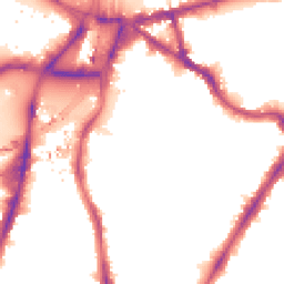 Night-time road noise heatmap for SW8 1PX