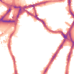 Night-time road noise heatmap for SW8 1QD