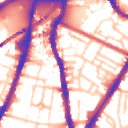 Daytime road noise heatmap for SW8 1UZ