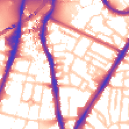 Daytime road noise heatmap for SW8 1XD