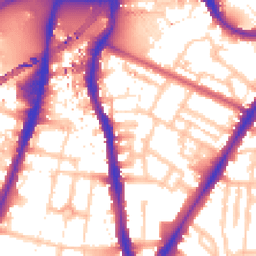 Daytime road noise heatmap for SW8 1XZ
