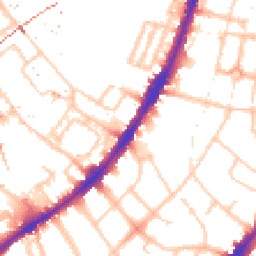 Daytime road noise heatmap for SW8 2AY