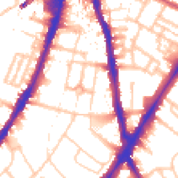 Daytime road noise heatmap for SW8 2EH
