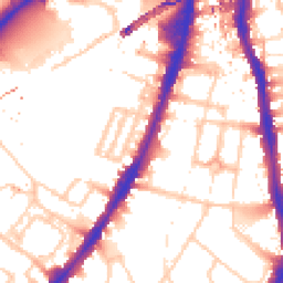Daytime road noise heatmap for SW8 2LA