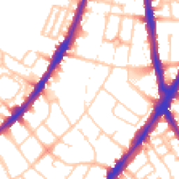 Daytime road noise heatmap for SW8 2PD