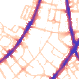 Daytime road noise heatmap for SW8 2PL