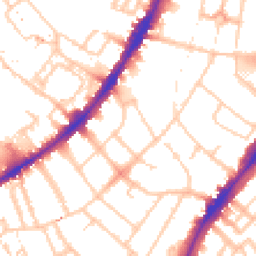 Daytime road noise heatmap for SW8 2QL