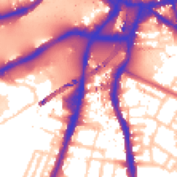 Daytime road noise heatmap for SW8 2TG