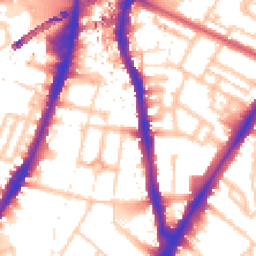 Daytime road noise heatmap for SW8 2TS
