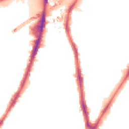 Night-time road noise heatmap for SW8 2TZ