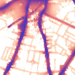 Daytime road noise heatmap for SW8 2UD
