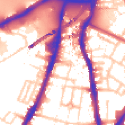 Daytime road noise heatmap for SW8 2XB