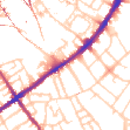 Daytime road noise heatmap for SW8 2XR