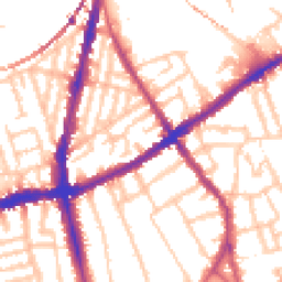 Daytime road noise heatmap for SW8 3BG