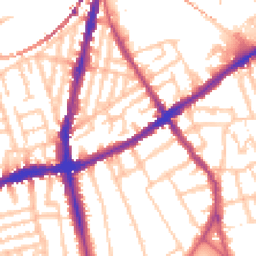 Daytime road noise heatmap for SW8 3DA
