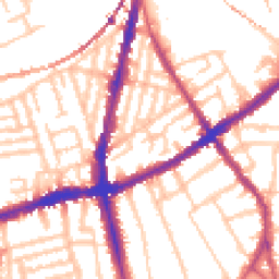 Daytime road noise heatmap for SW8 3DE