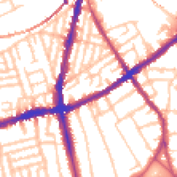 Daytime road noise heatmap for SW8 3DF