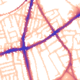 Daytime road noise heatmap for SW8 3DQ