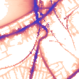 Daytime road noise heatmap for SW8 3NP