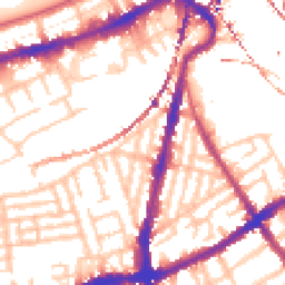Daytime road noise heatmap for SW8 3PS