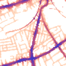Daytime road noise heatmap for SW8 3PX