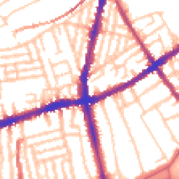 Daytime road noise heatmap for SW8 3RX